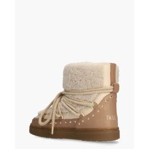 Inuikii Curly Rock Beige Dames Veterboots