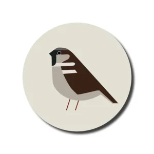 Onderzetters Vogels x4 De Lange Tafel