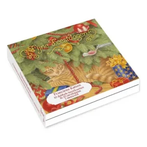 Kaarten - Kerst - Franciens katten - Onder de boom & Kerstballen - 10st.