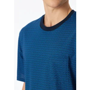 Schiesser - Comfort Essentials – Pyjama – 181155 – Blauw