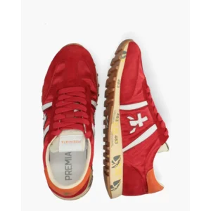 Premiata Lucydo Rood Damessneakers