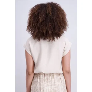 Signe Nature Zomer Bloes: Beige, doorknoop model, kapmouw ( Signe.1387 )