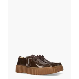 Clarks Originals Torhill Bee Donkerbruin Dames Veterschoenen