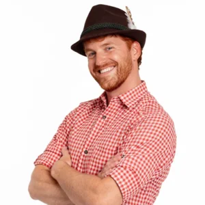 Hoed - Oktoberfest - Tirol - Deluxe - Donker bruin
