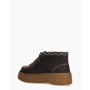 Clarks Originals Torhill Moss Donkerbruin Dames Veterschoenen