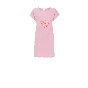 Ringella nachthemd dames: aangesneden mouw, Roze ( RIN.624 )