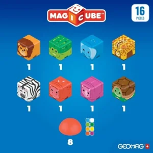 Geomag - Magicube - Magnetische blokken - Safari - 16dlg.
