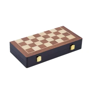 Spel - Schaakspel - Essenhout - Inklapbaar- 30x30x5cm