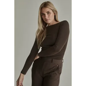 Para Mi Broek: Mira Elastic, Twill Jersey, Deep Brown ( PARA.429 )