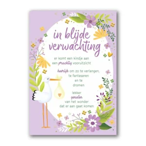 Kaart - In blijde verwachting - Lifetime of love - 01-LV.GBE.0021