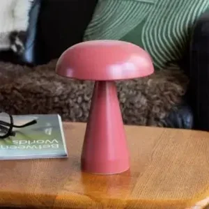 Rex London Tafellamp Touch Dimbare Paddenstoel Rood LED