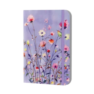 Notitieboek - Compact journal - Lavender wildflowers - 13x18cm
