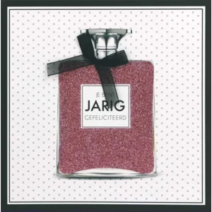 Kaart - Jarig - Glitter & Glamour - SQE.3011