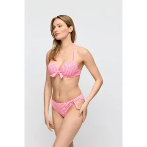 Marie Jo Swim Bikini Slip: Mary Lynn, Rose Gingham, Laag model ( MJO.343 )