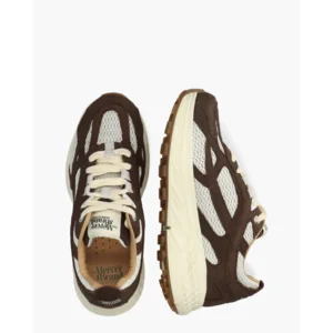 Mercer Amsterdam The Re-Run Max Nubuck Donkerbruin/Creme Damessneakers