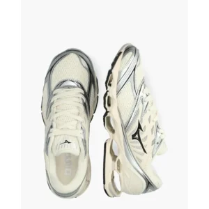 Mizuno Wave Prophecy LS Off-White/Zilver Herensneakers