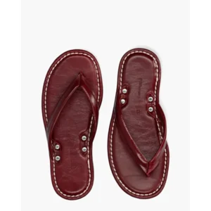 Port Menorca Leru Bordeaux Damesslippers