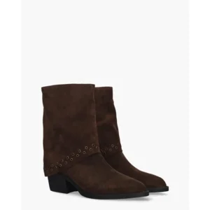 Di Lauro Domizia Donkerbruin Dames Enkelboots