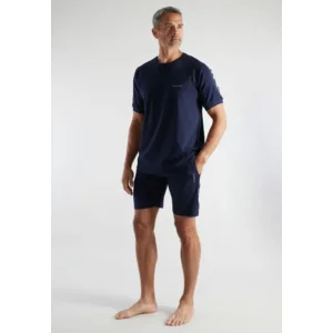 Bugatti Home Wear Heren: Blauw, korte mouw / short ( BUGA.3 )