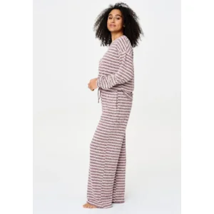 Lingadore Soft Lines homewear in bordeaux en ivoor