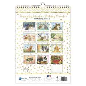 Verjaardagskalender - Franciens katten - Jeroen - 21x30cm
