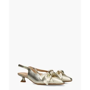 Di Lauro Danae Goud Dames Slingbackpumps