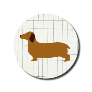 Onderzetters Teckel Hond x4 De Lange Tafel