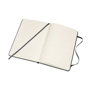 Moleskine notebook large geruit zwart HC
