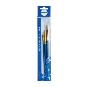 Penselen set - Plat - 2, 4 & 6 - 3dlg.