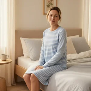Ringella – Stylish stripes – Nachtkleed – 6511026 – Fjord