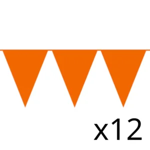 Set - Vlaggenlijnen - Oranje - 12 x 10m