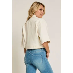 Para Mi Mauve jacket: Denia Denim, Natural Cream, ( PARA.395 )