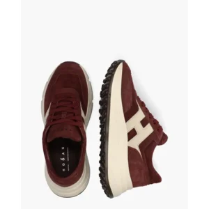 Hogan Runner H Patch Bordeaux/Beige Damessneakers