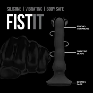 Fist It Roterende Anale Vibrator Met Zuignap 23 cm