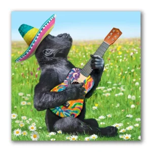 Kaart - Gorilla met sombrero & ukelele - Galleria - VB0.3033