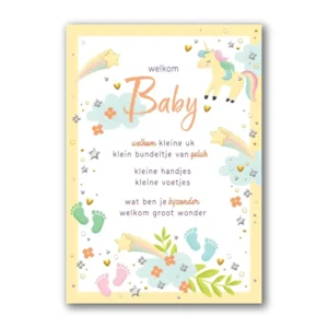 Kaart - Welkom baby - Lifetime of love - 01-LV.GBE.0026