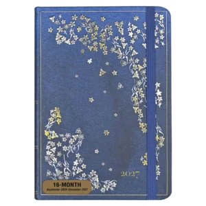 Agenda - 2027 - Compact - 16 maanden - Vergulde tak - 12,7x17,8cm