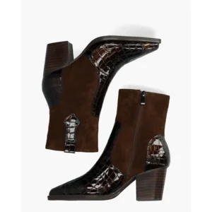 Di Lauro Sybylle Donkerbruin Dames Enkelboots