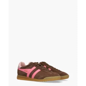 Gola Torpedo Bruin/Roze Damessneakers