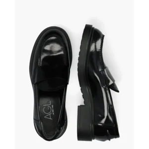 AGL Loren College Zwart Damesloafers