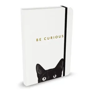 Notitieboek - Compact journal - Curious cat - 13x18cm