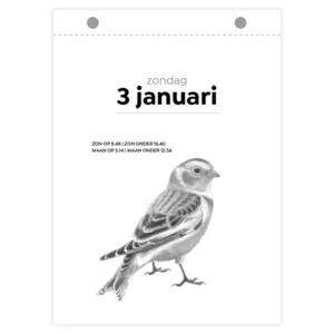 Scheurkalender - Vogel, Erwin van der Kolk - 2027 - 13x18cm