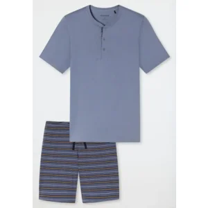 Schiesser – Casual NIghtwear – Pyjama – 183589 – Blauwgrijs