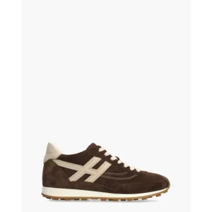 Hogan Athletic Donkerbruin/Beige Damessneakers