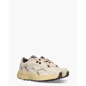 Mercer Amsterdam The Re-Run Max Beige/Aubergine Damessneakers
