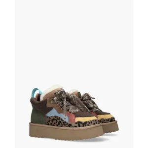 Miss Olivia Moon 04 Bruin/Multicolor Damessneakers