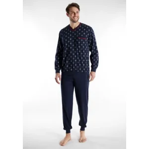 Gotzburg Heren pyjama: Blauw, Lange mouwen ( CEC.60 )