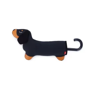 Balvi Paraplu Teckel Hond Zwart met Hoes