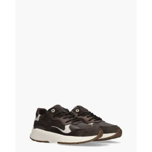 Xsensible Rainbow Donkerbruin/Wit Damessneakers
