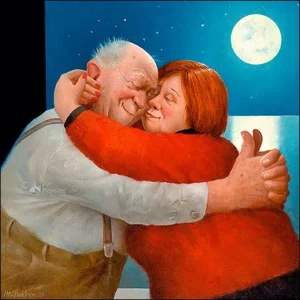 Kaartenmapje - 2 x 4 designs - Marius van Dokkum - True love - 12x12cm